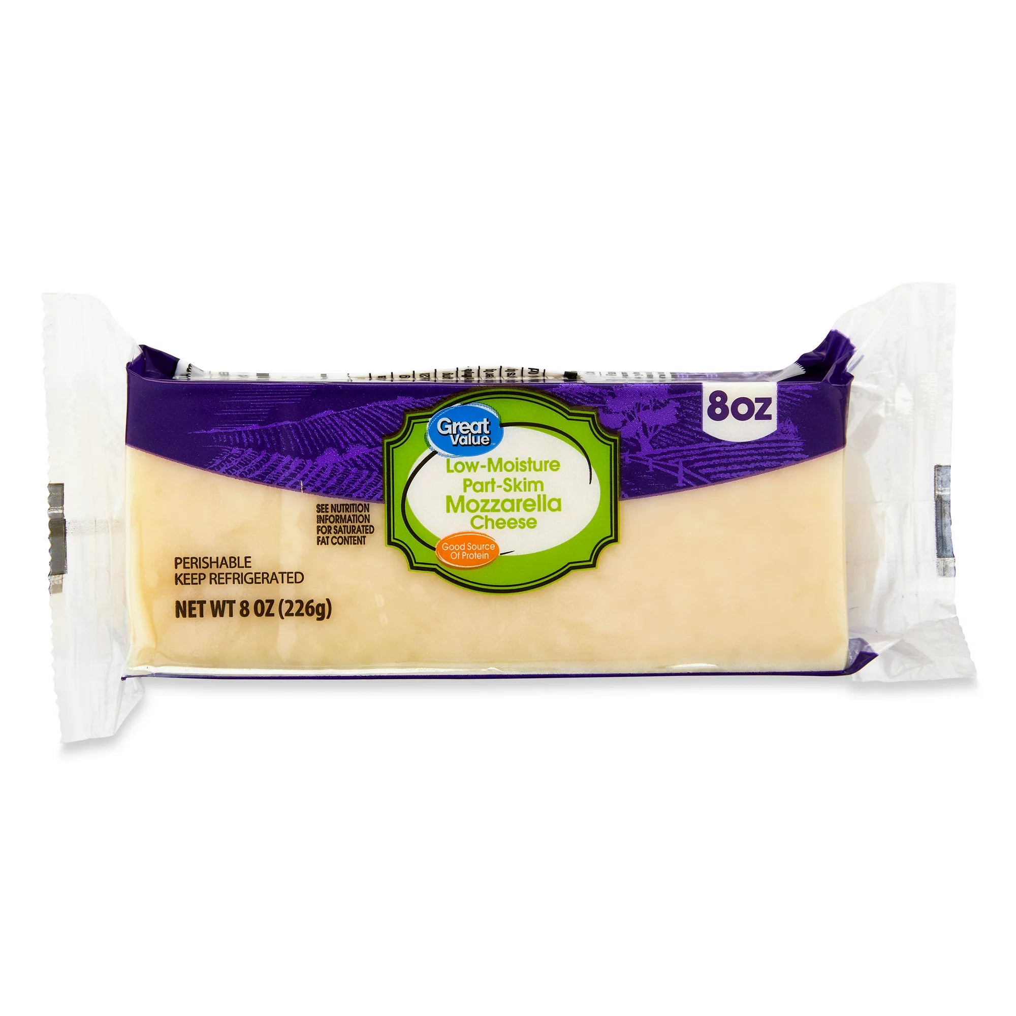 Queso mozzarella de gran valor, 8 oz