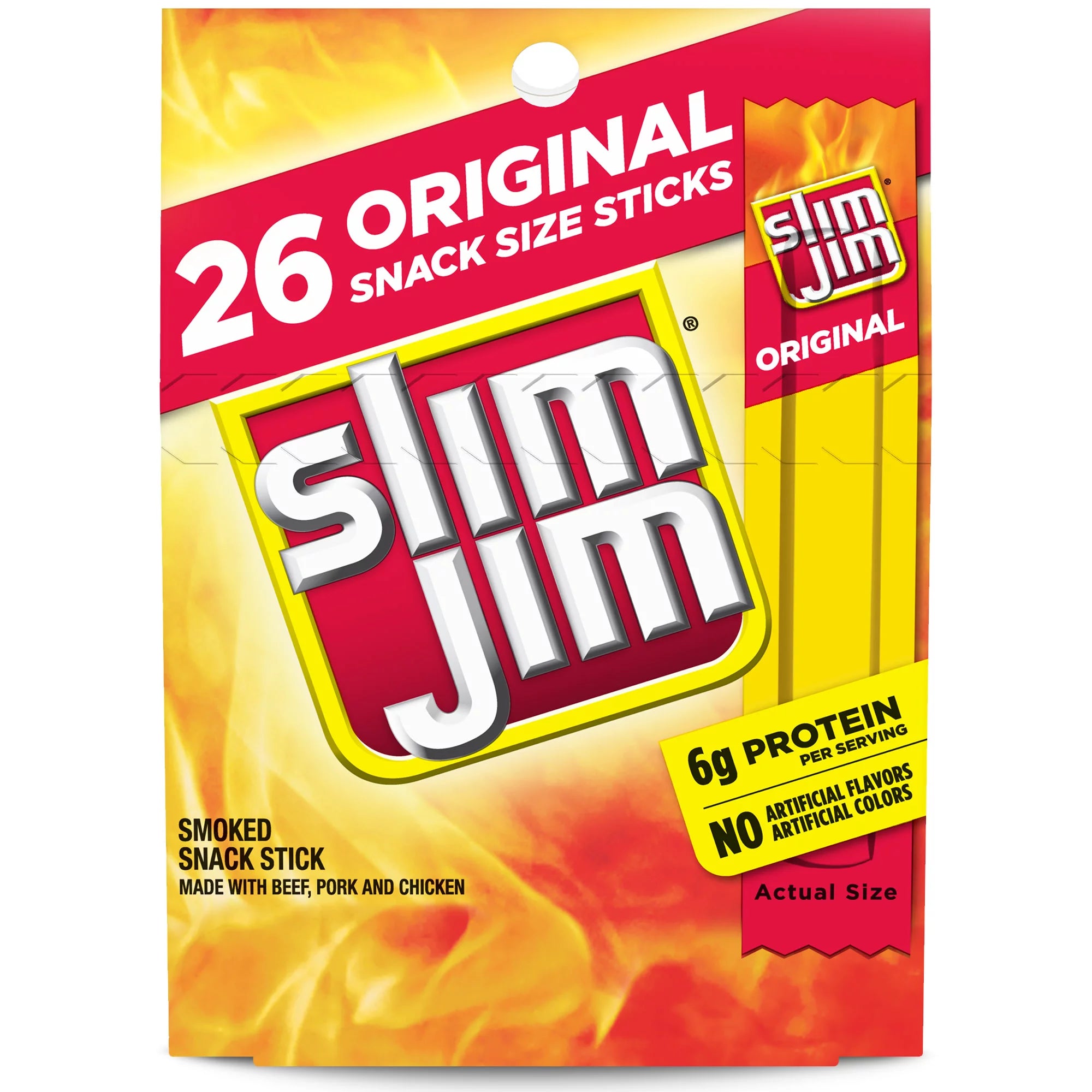 Slim Jim Original Snack Size Stick, 26 ct – 8 oz
