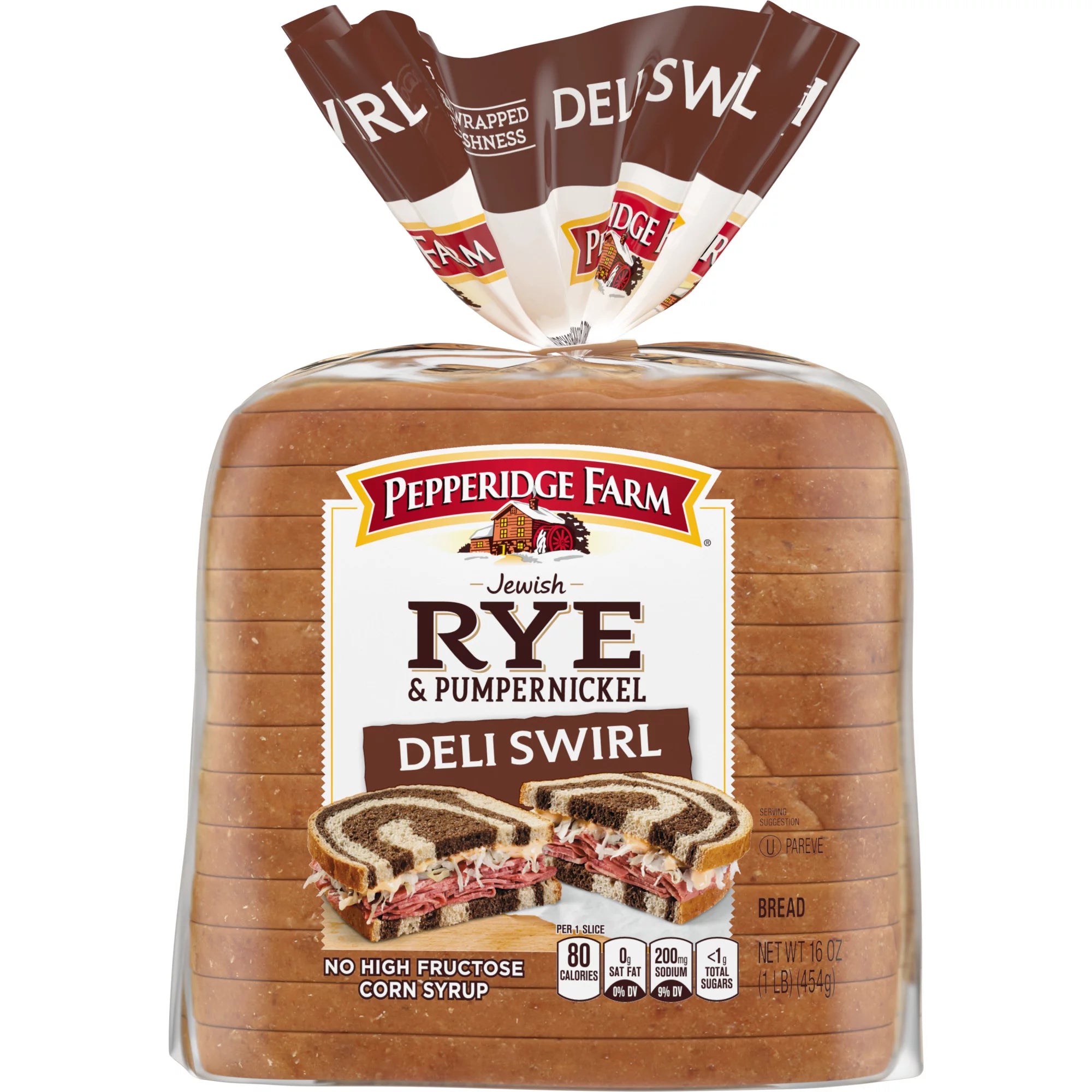 Pan de centeno y pan integral de centeno judío de Pepperidge Farm, 16 oz