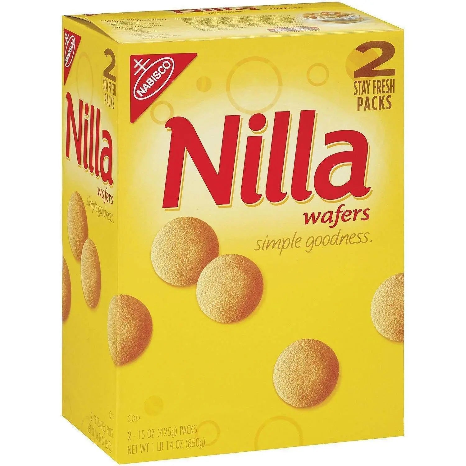 Galletas de vainilla tipo wafer de Nilla Wafers, 30 oz