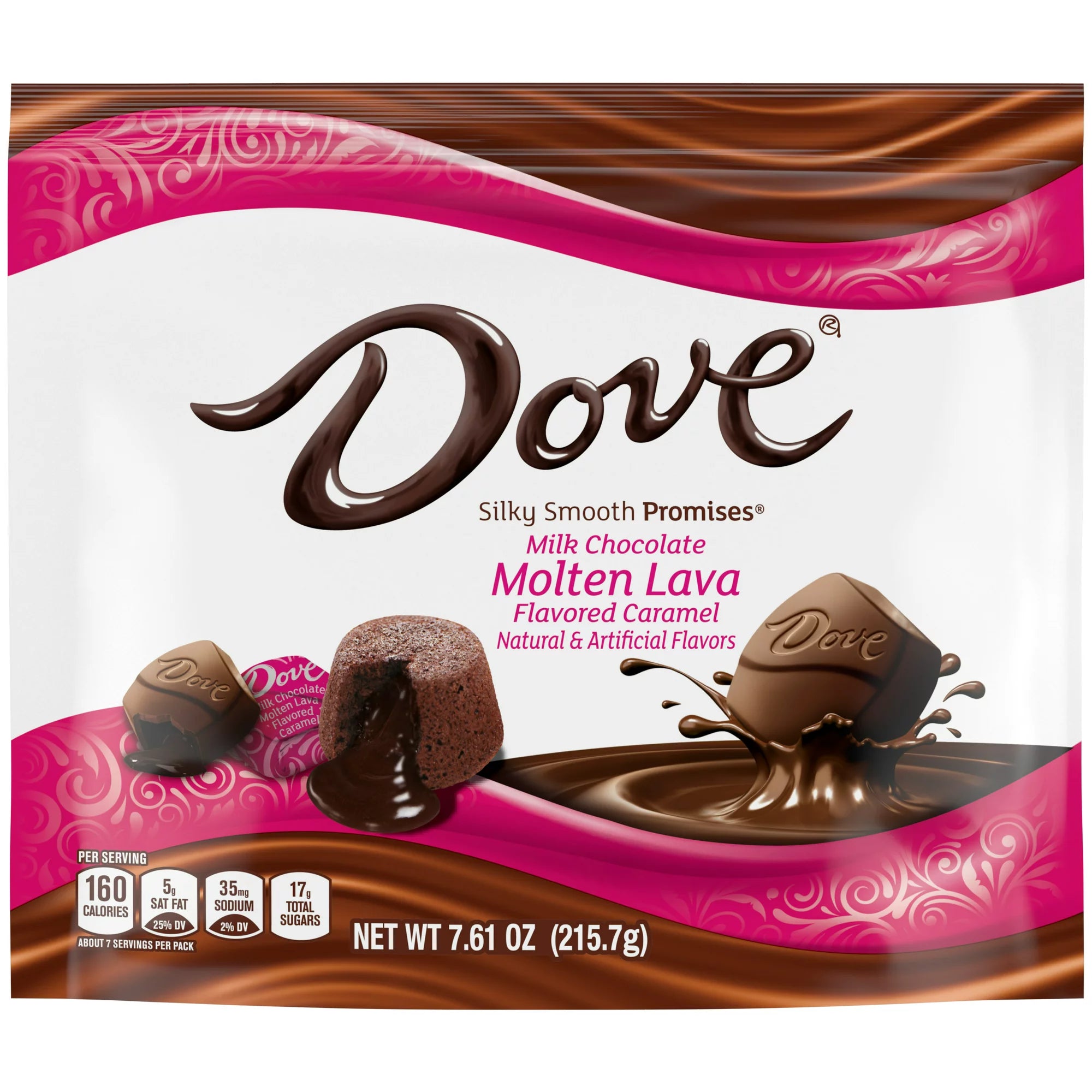 Dove Promises Milk Chocolate Molten Lava Caramel Candy – 7.61 oz