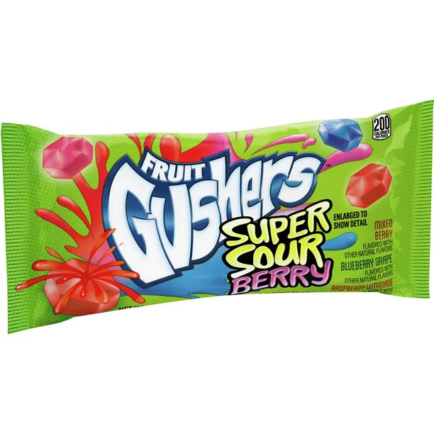 Bocadillos Gushers con sabor a frutos rojos ácidos, 2 oz