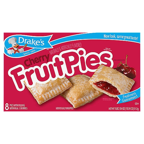 Tartas de cereza de Drake, 8 unidades, 18,04 oz