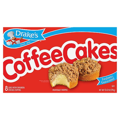 Tortitas de café de Drake, 8 unidades, 13,03 oz