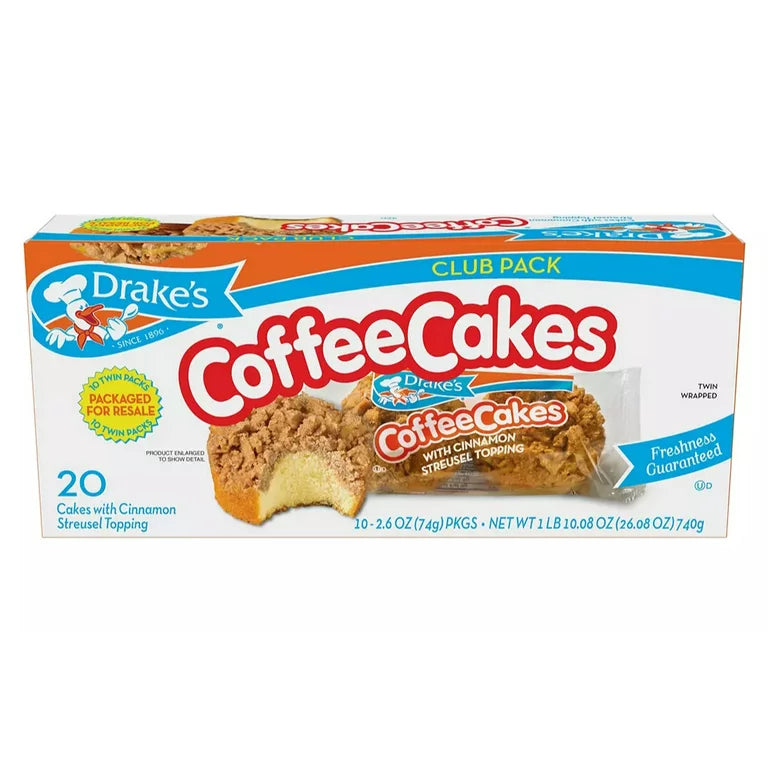 Tortitas de café de Drake, 20 unidades, 26 oz