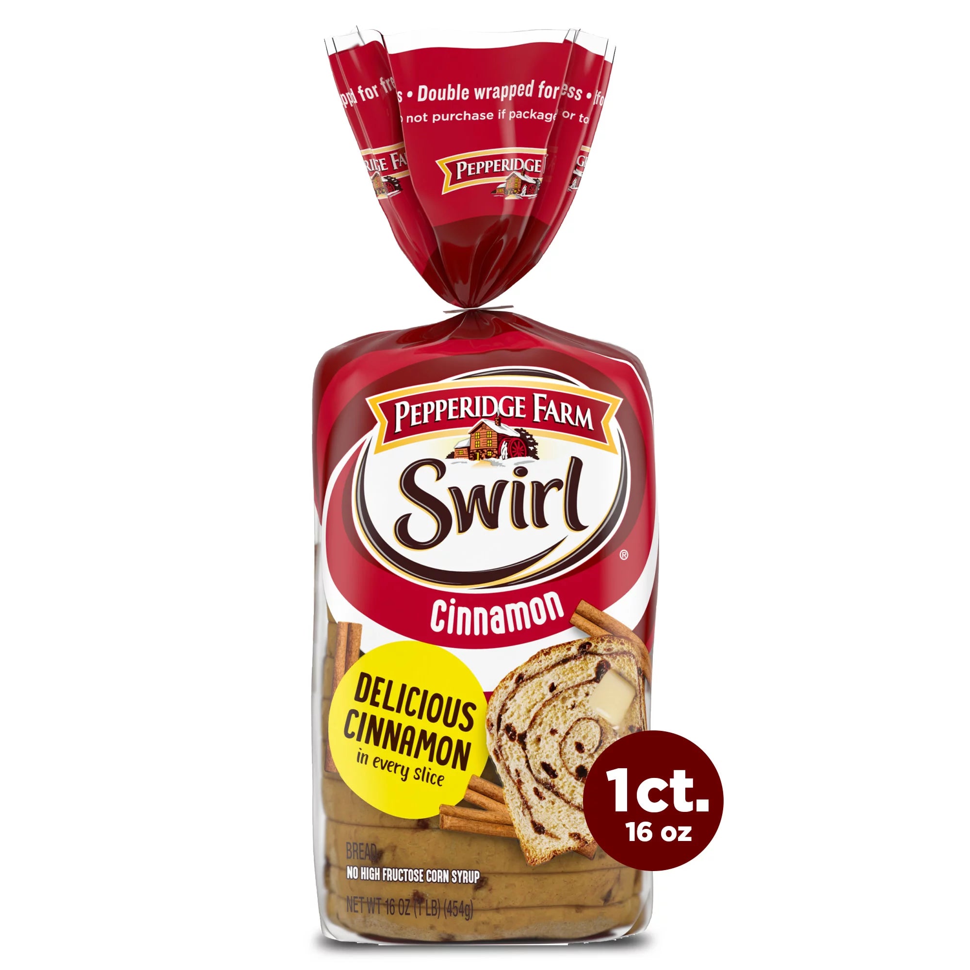 Pan de desayuno con canela y remolino de Pepperidge Farm, 16 oz