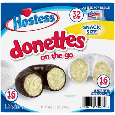 Mini donas de chocolate en polvo y glaseadas de Hostess, 3 libras