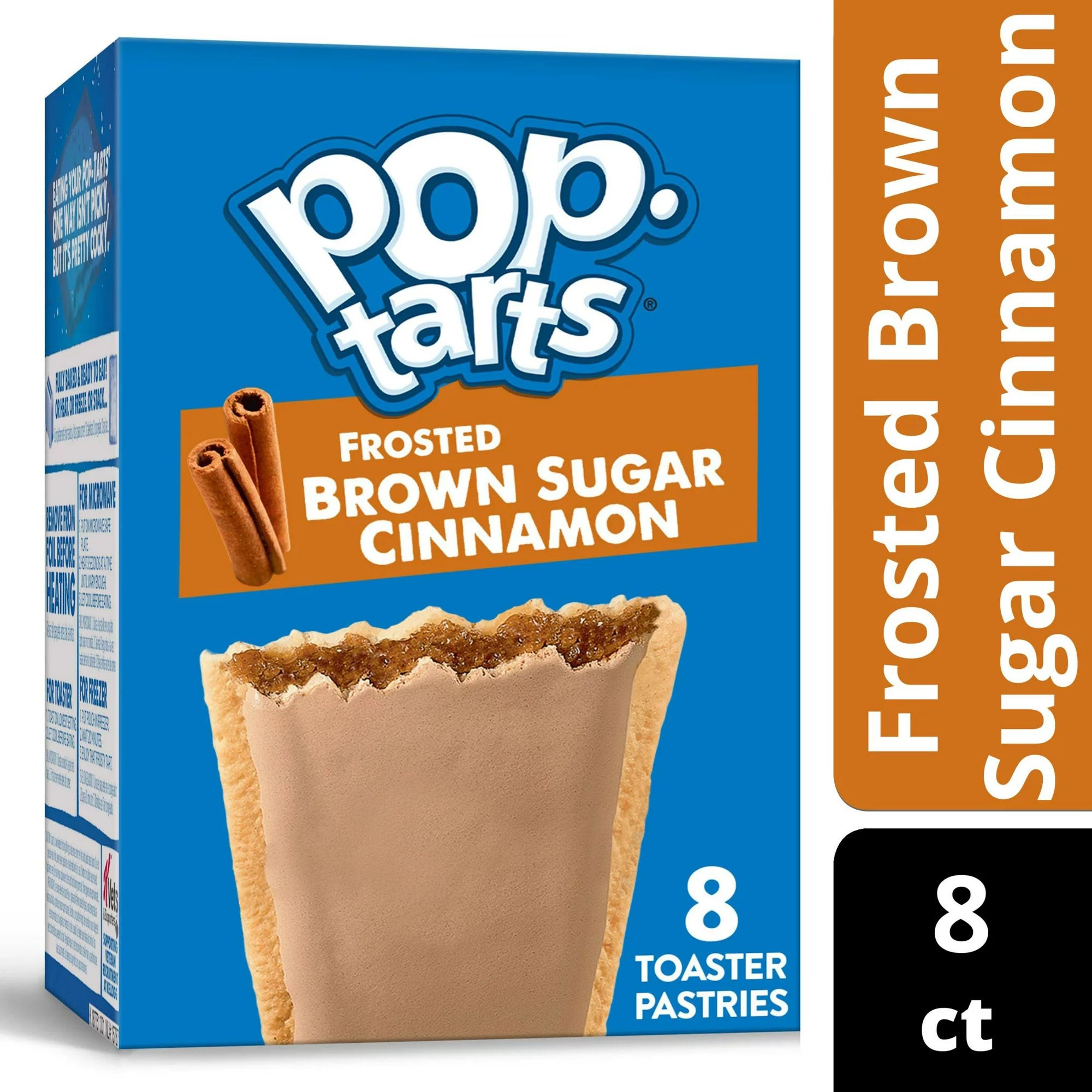 Pop-Tarts Frosted Brown Sugar Cinnamon Breakfast Toaster Pastries, 8 ct – 13.5 oz