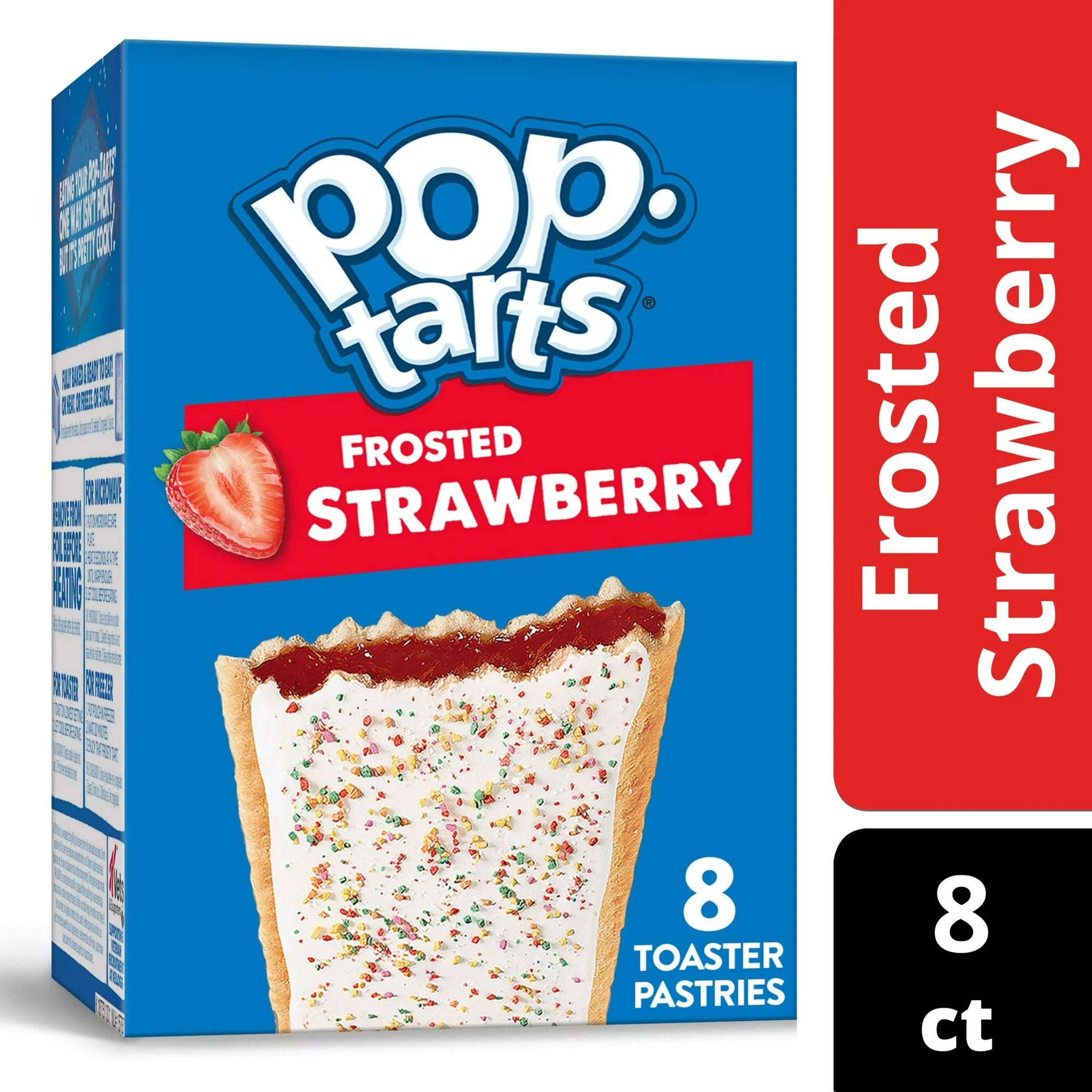 Pop-Tarts Frosted Strawberry Breakfast Toaster Pastries, 8 ct – 13.5 oz