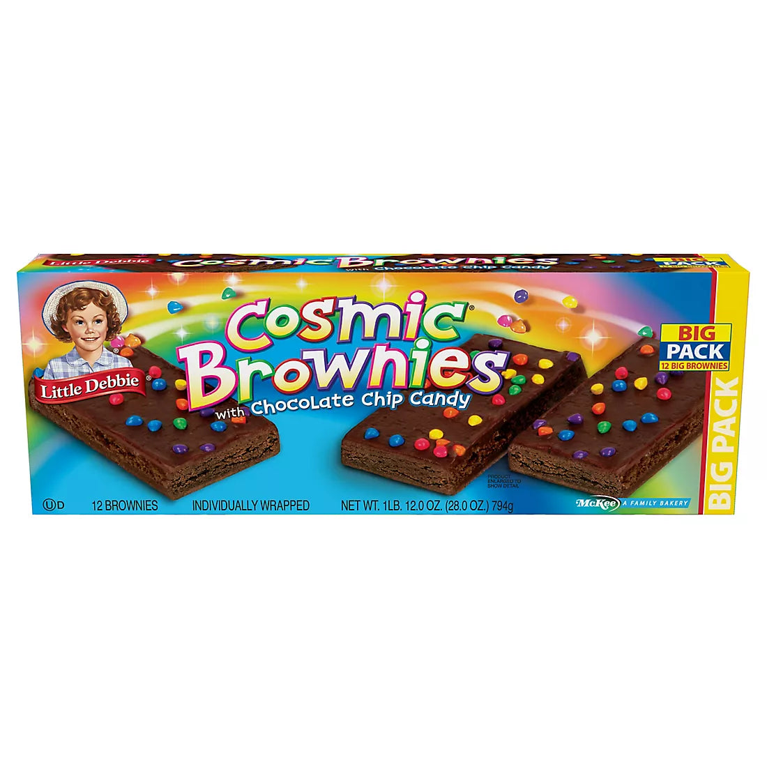 Brownies cósmicos Little Debbie, paquete de 12, 17 oz