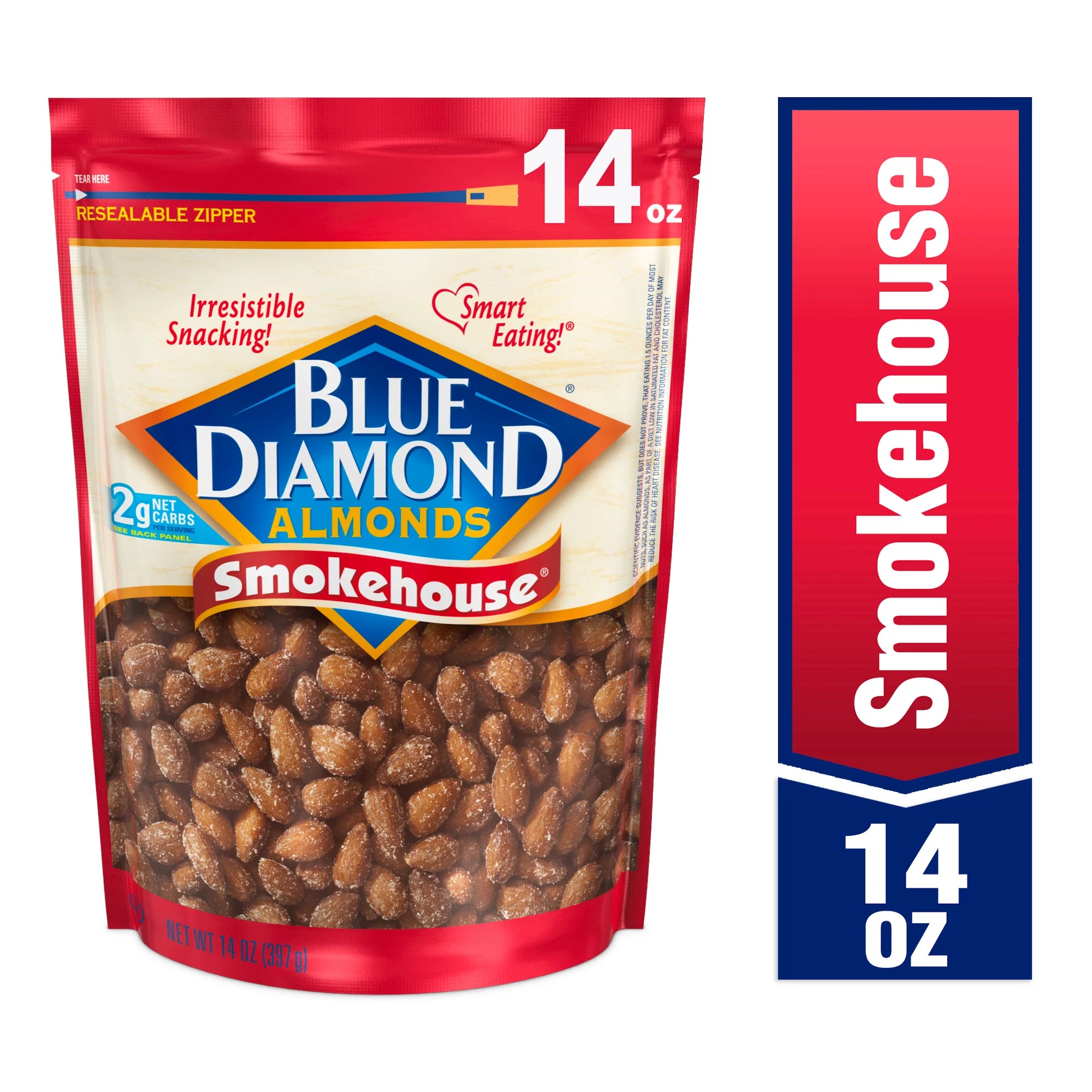 Bolsa de almendras Blue Diamond para ahumar, 14 oz