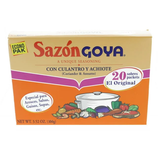 Goya Coriander & Annatto Seasoning, 20 Pack – 3.52 oz