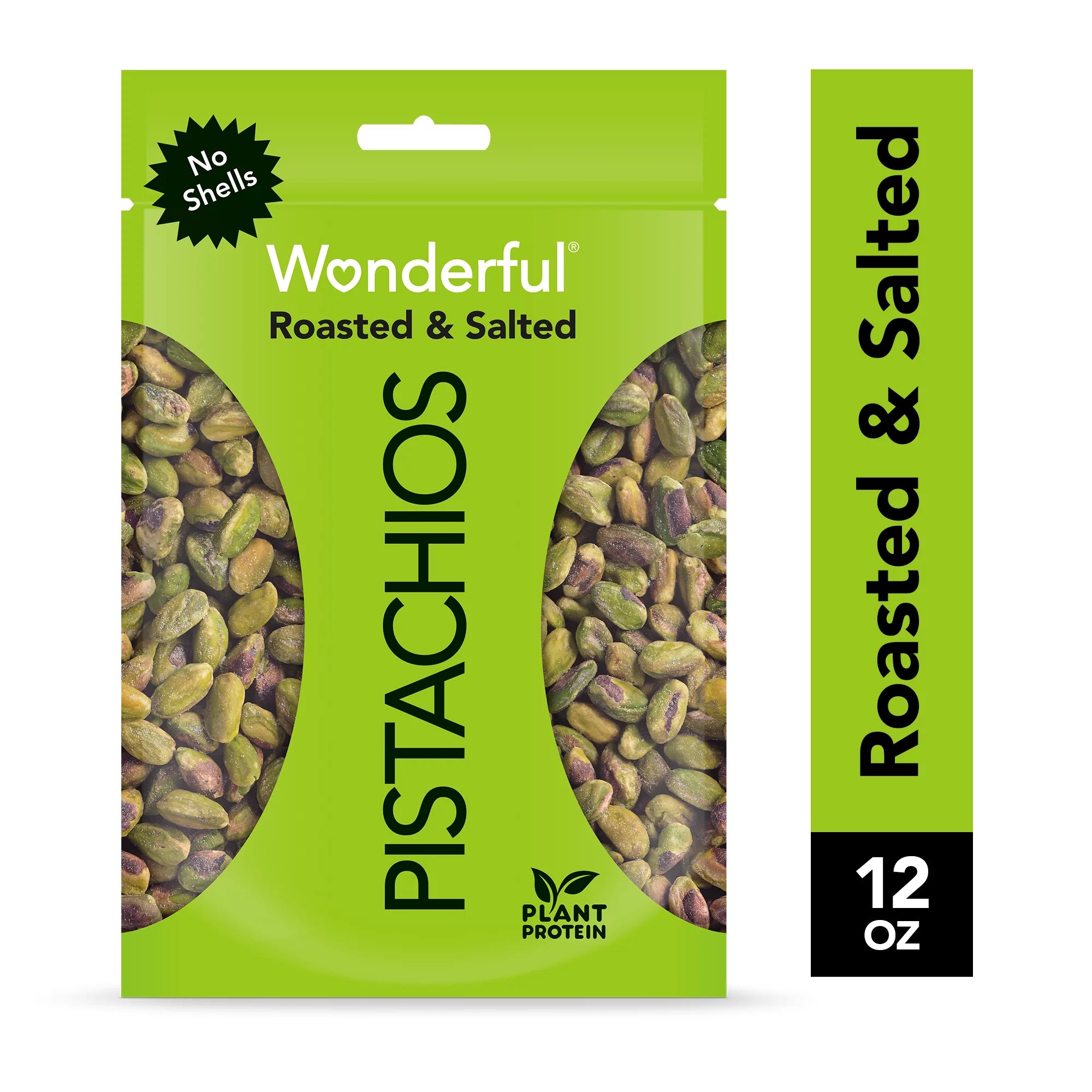Maravillosos pistachos sin cáscara tostados y salados, 12 oz