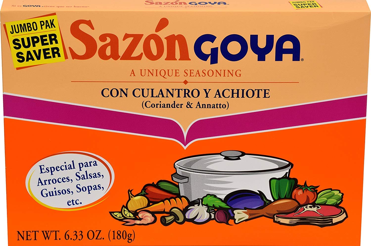 Goya Sazón with Culantro and Achiote, 36 pk – 6.3 oz
