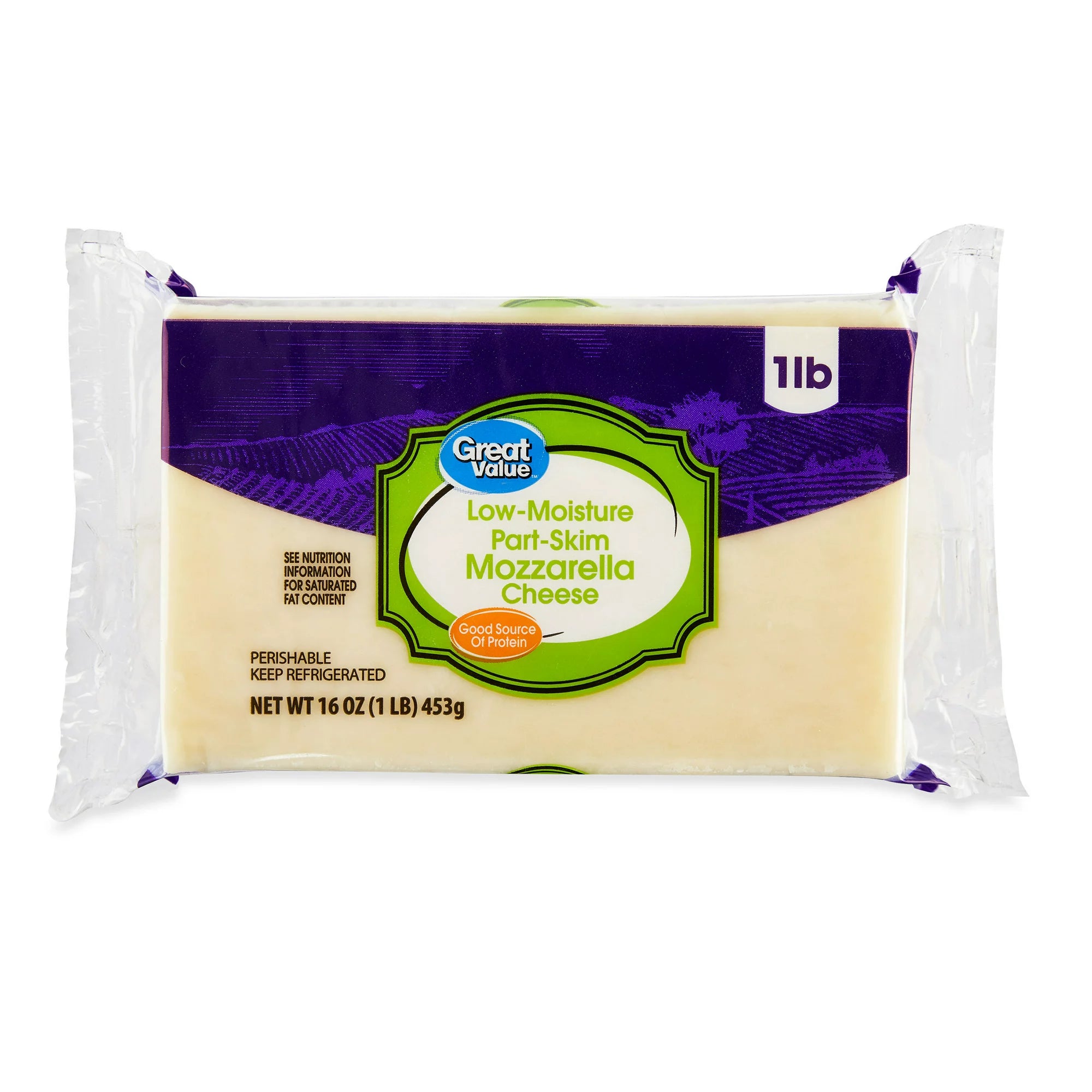 Queso mozzarella de gran valor, 16 oz
