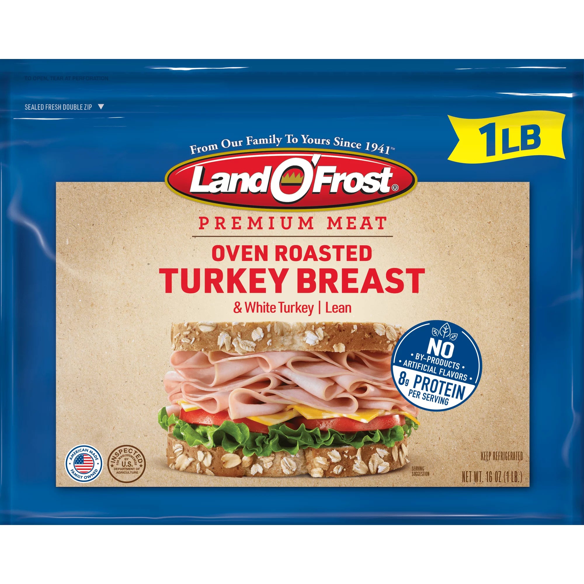 Land O’Frost Premium Oven Roasted Turkey Breast – 16 oz
