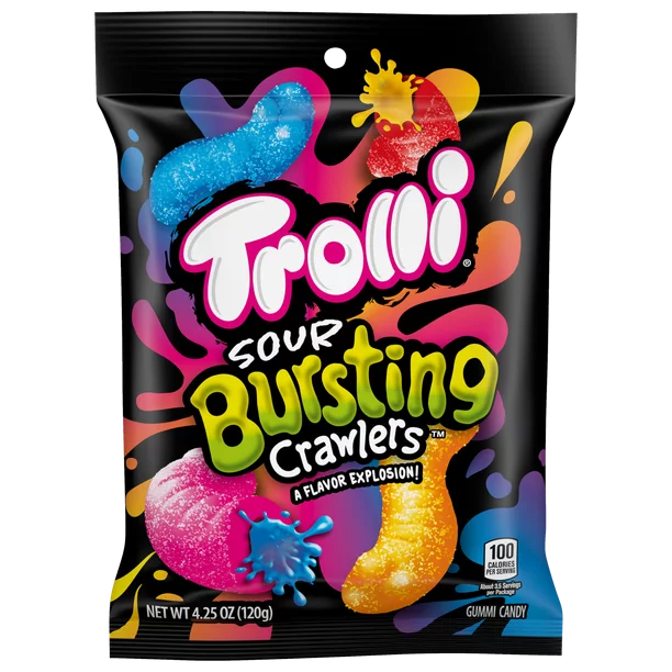 Trolli Sour Bursting Crawlers Gummy Candy – 4.25 oz