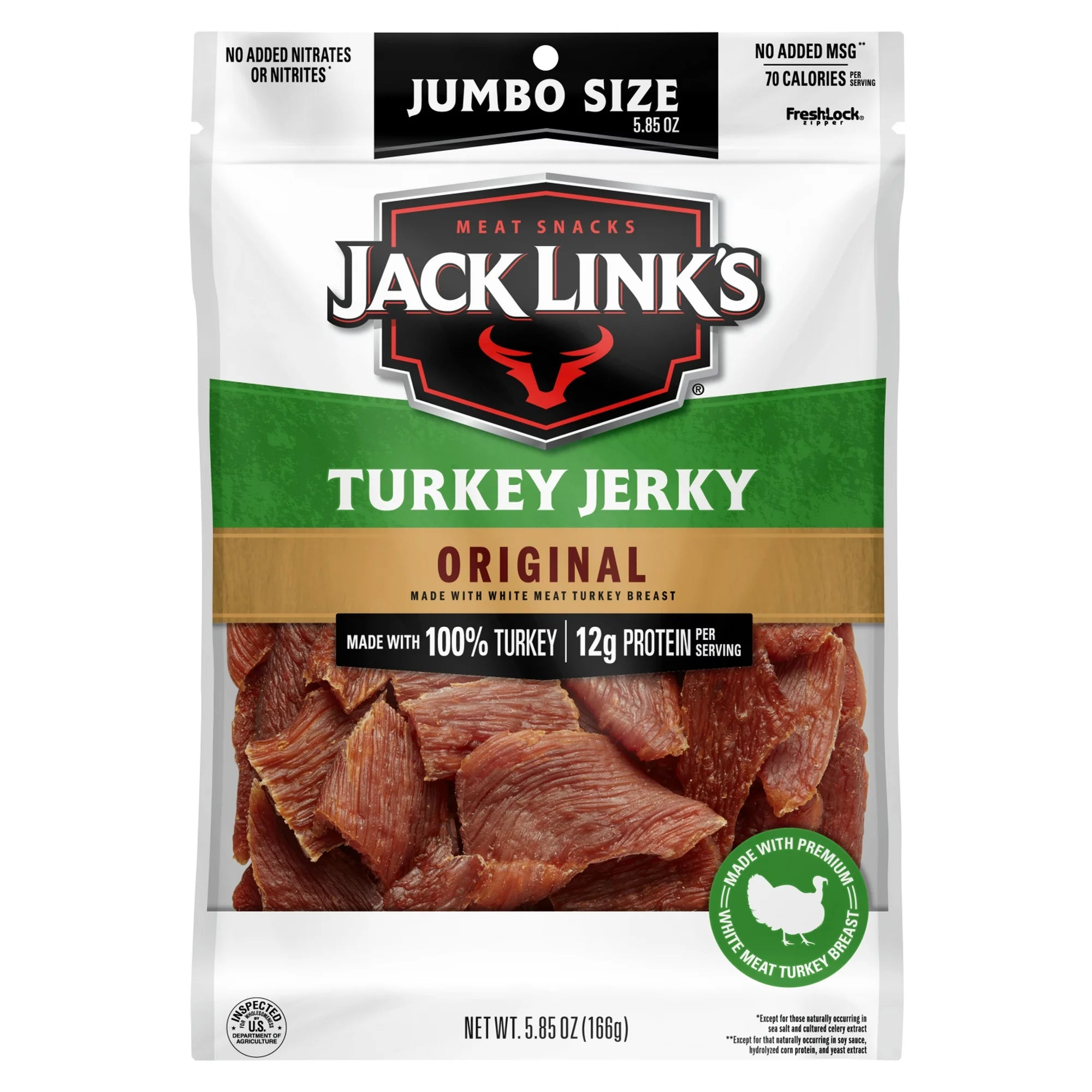 Jack Link’s Original Turkey Jerky Meat Snacks – 5.85 oz