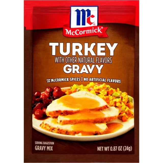 McCormick Turkey Gravy Mix, Naturally Flavored – 0.87 oz