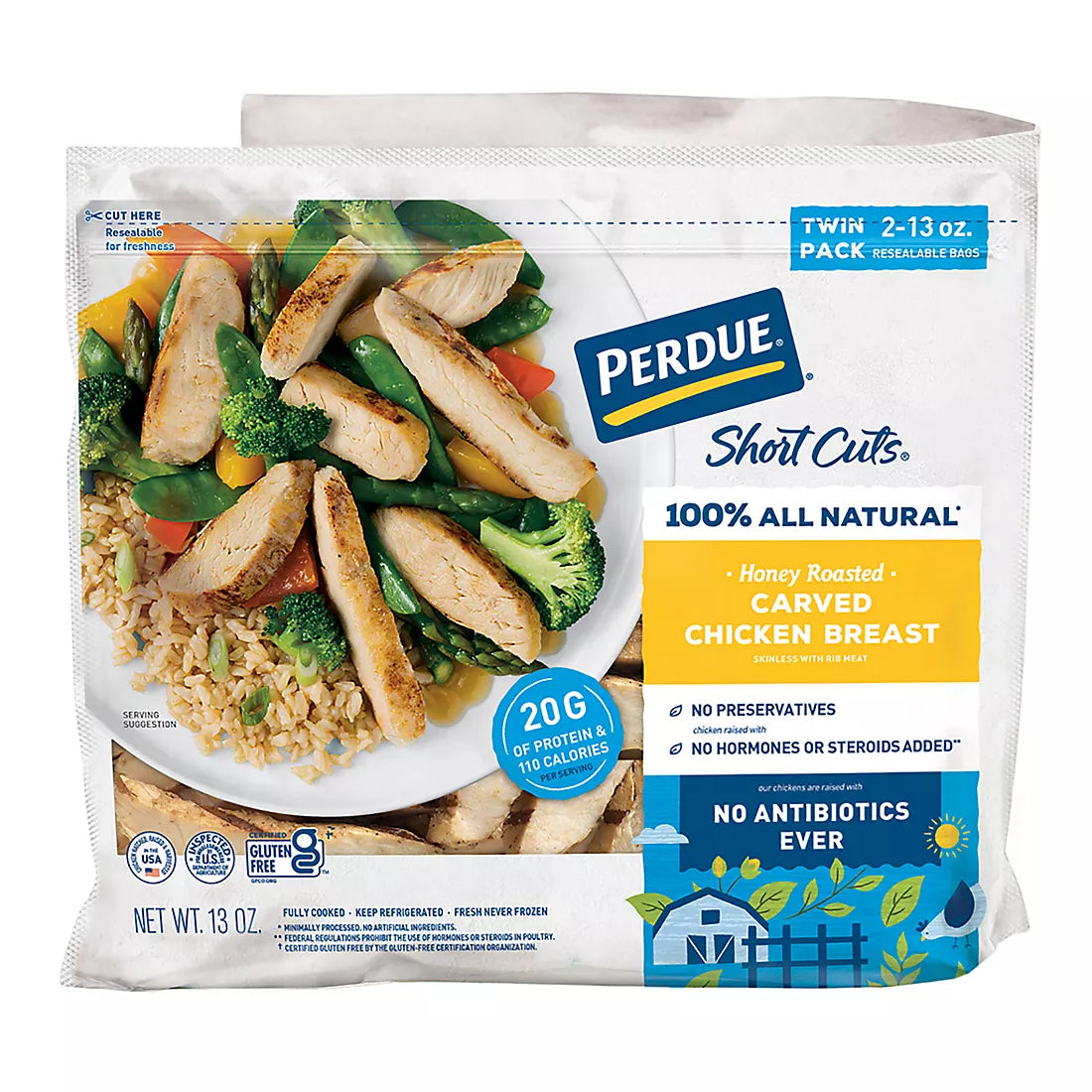 Perdue Short Cuts Honey Roasted Carved Chicken Breast – 26 oz