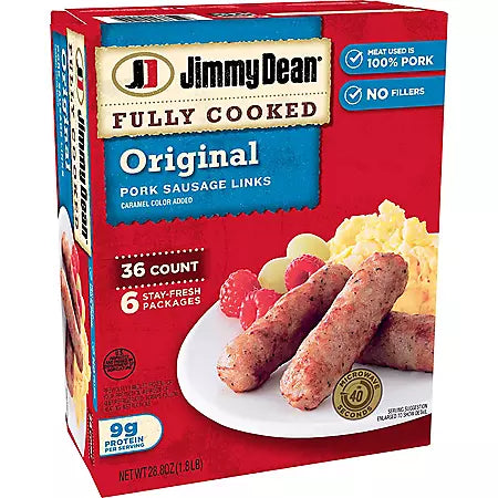 Salchichas de cerdo originales totalmente cocidas Jimmy Dean de 9,6 oz
