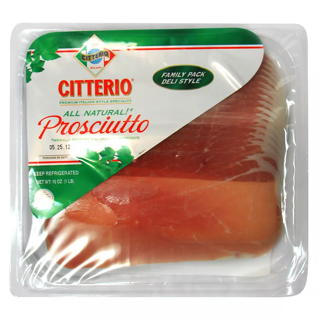 Citterio Prosciutto totalmente natural 16 oz