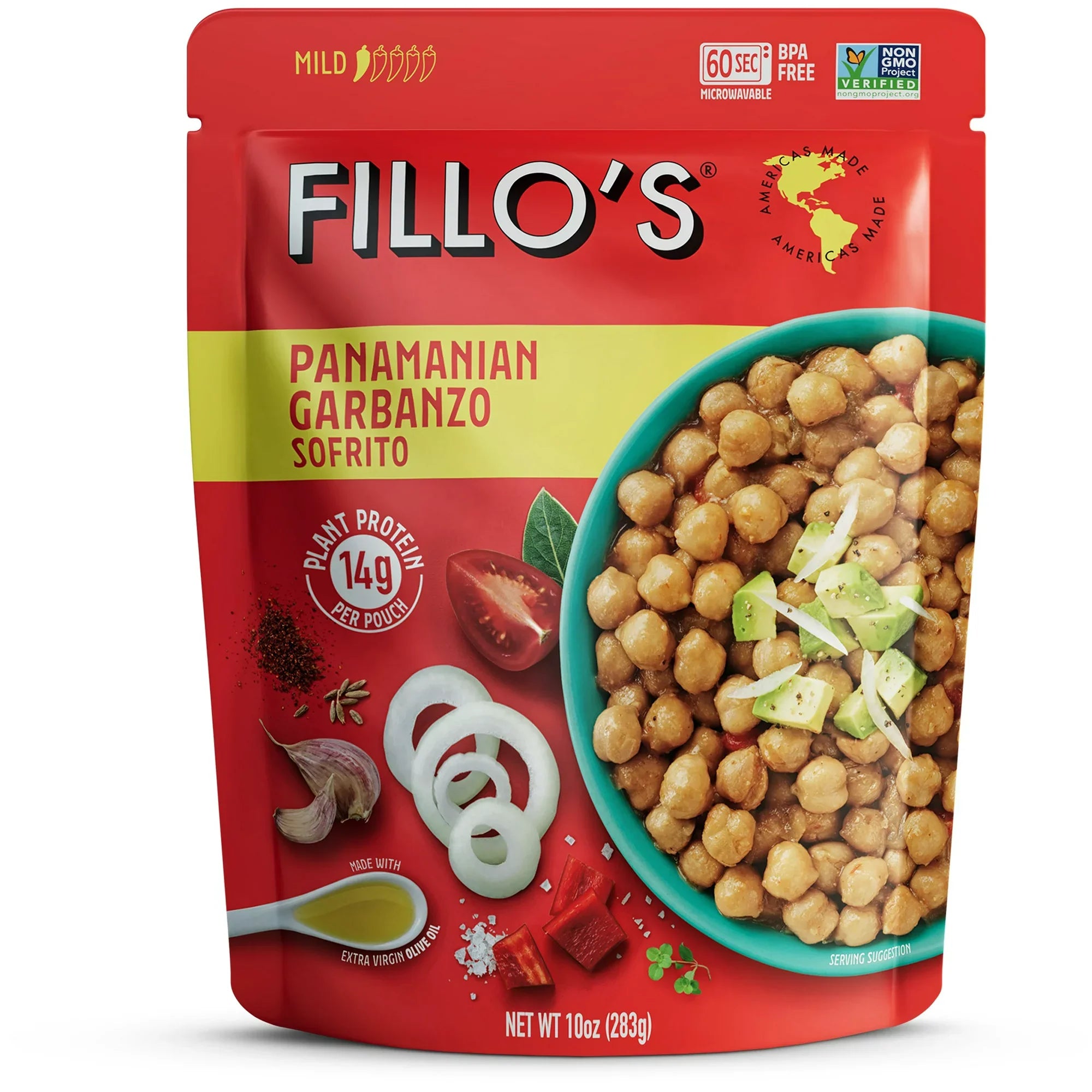 Garbanzos panameños FILLO'S con especias suaves, 10 oz
