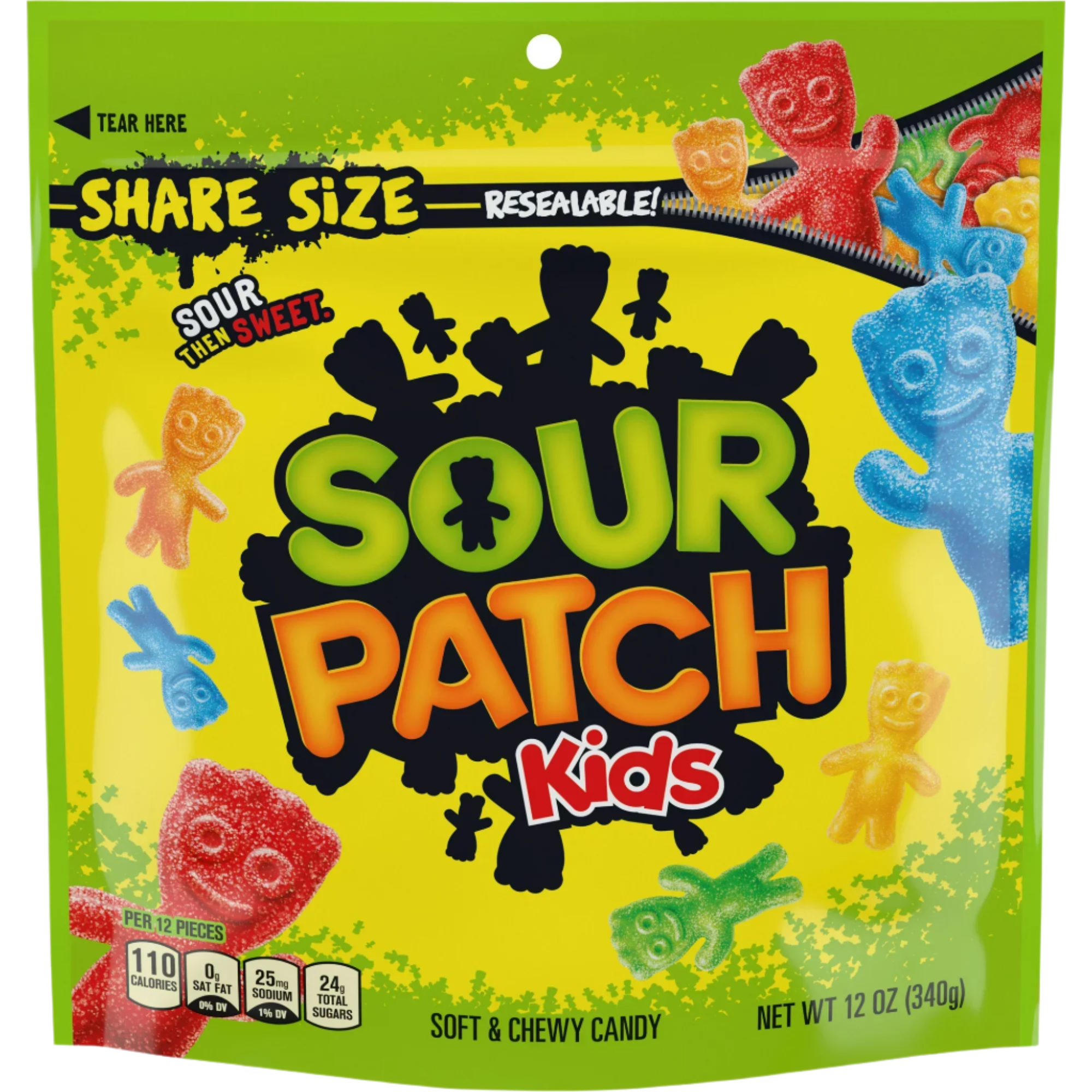 Sour Patch Kids Original Soft & Chewy Candy, Share Size – 12 oz