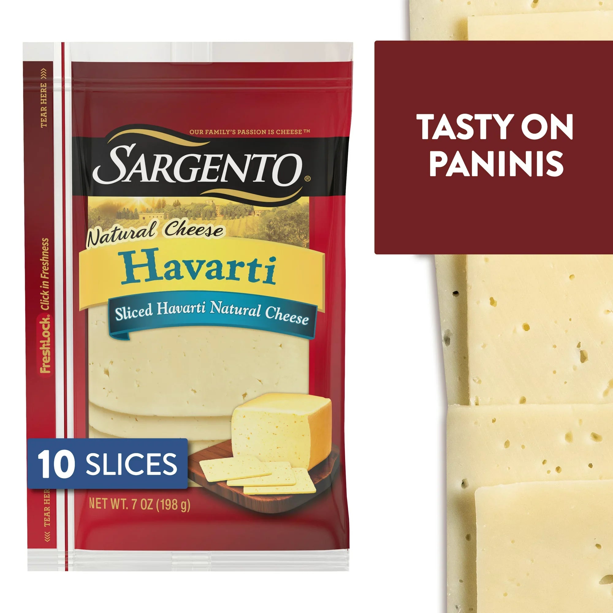 Queso Havarti Sargento Rebanado 7 oz