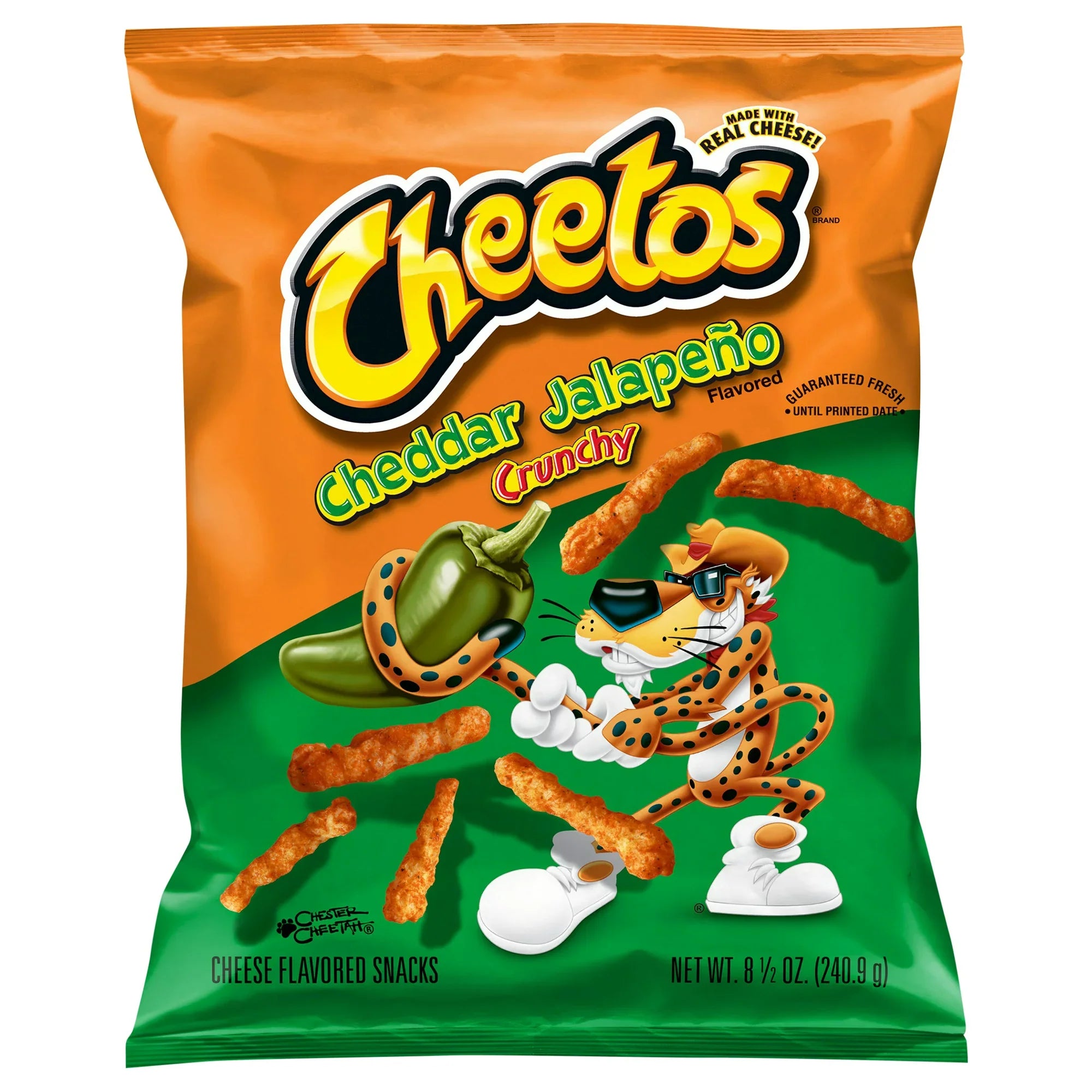 Chips de hojaldre con queso cheddar y jalapeño crujientes de Cheetos, 8,5 oz