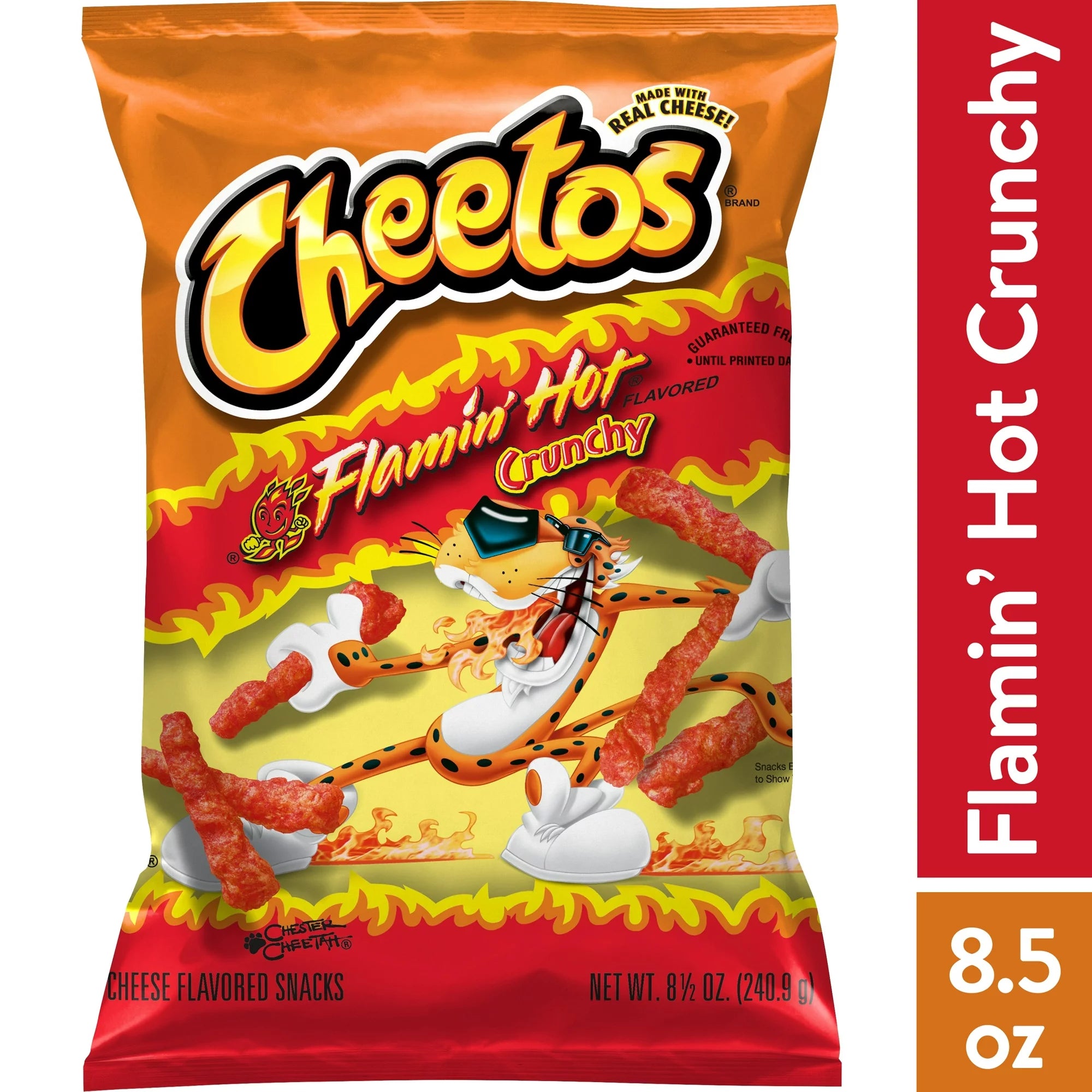 Chips de hojaldre con queso cheddar y jalapeño crujientes de Cheetos, 8,5 oz