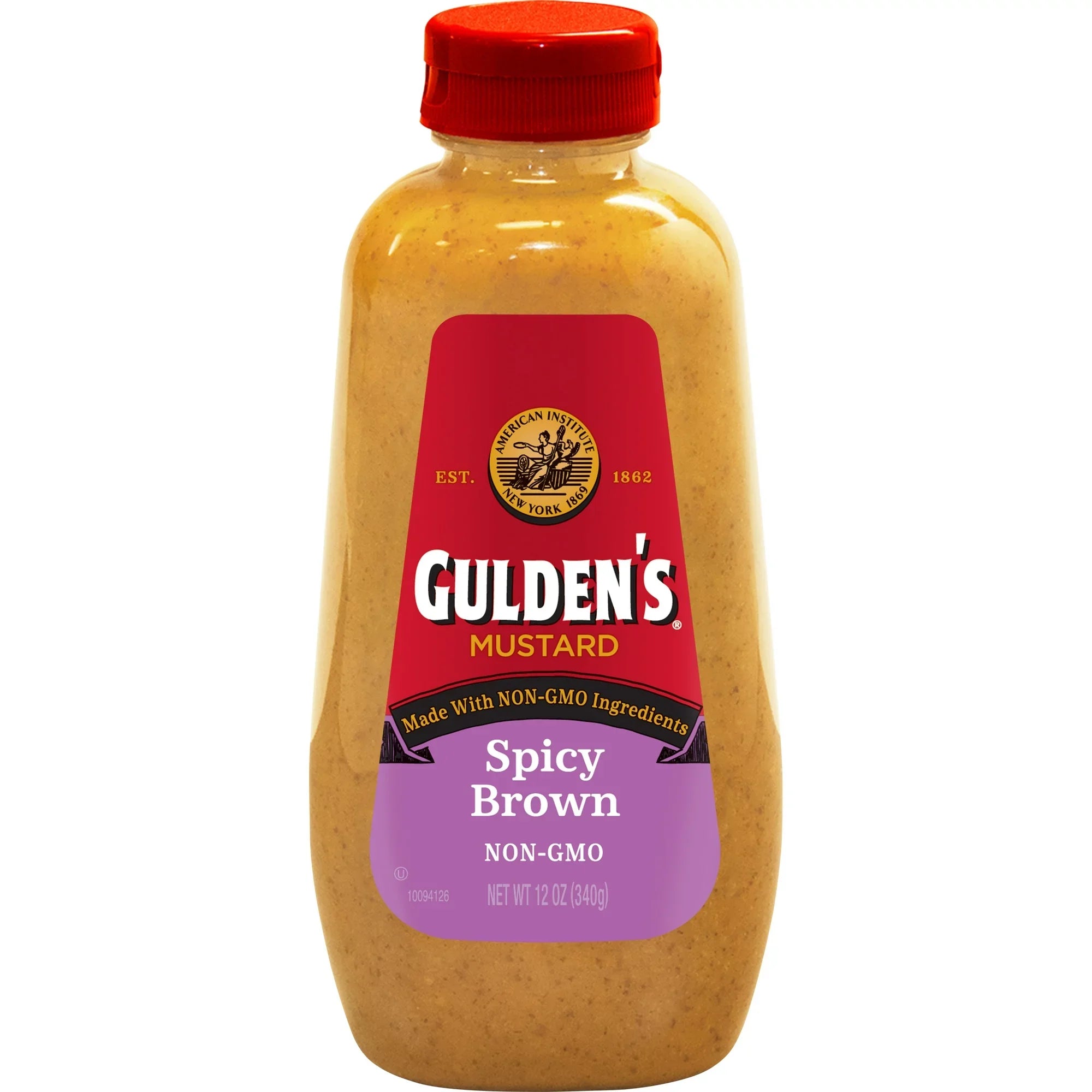 Gulden’s Spicy Brown Mustard, Squeeze Bottle – 12 oz