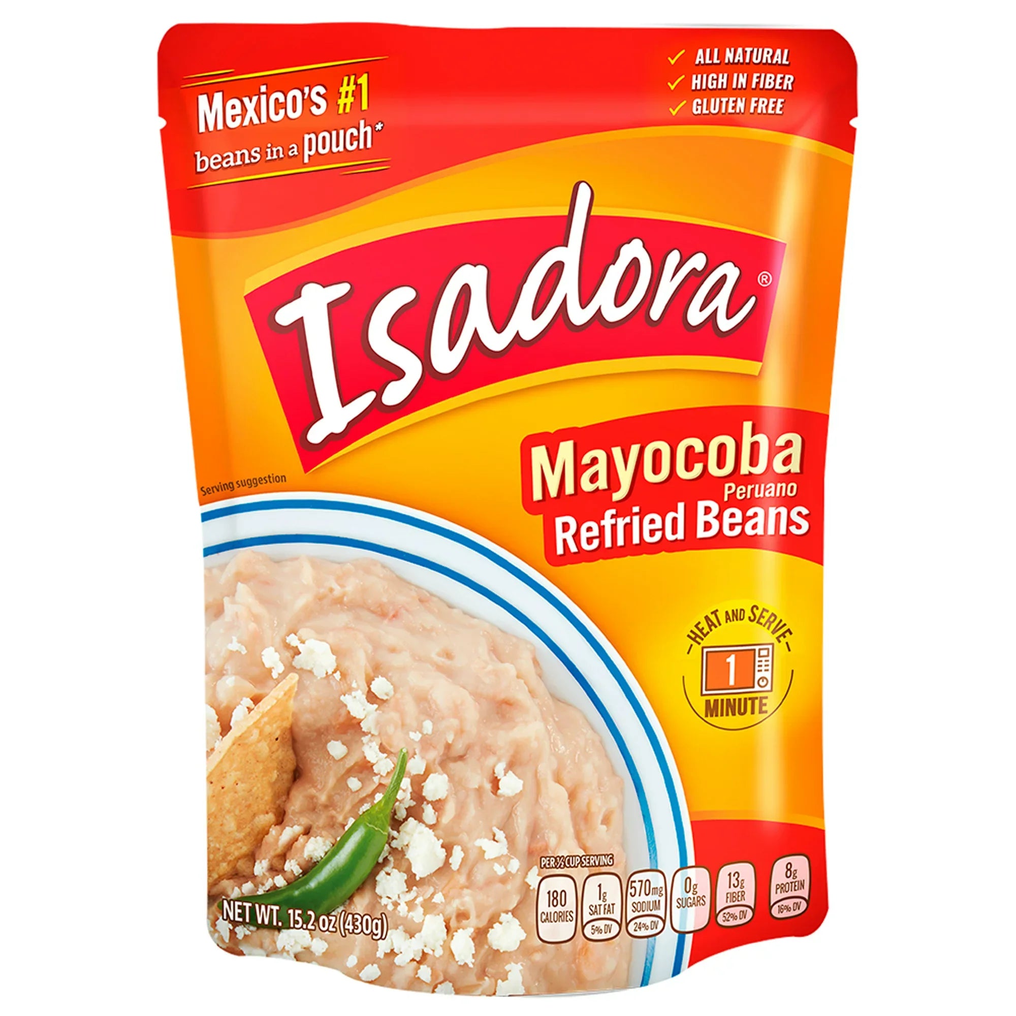 Isadora Peruano Refried Beans – 15.2 oz