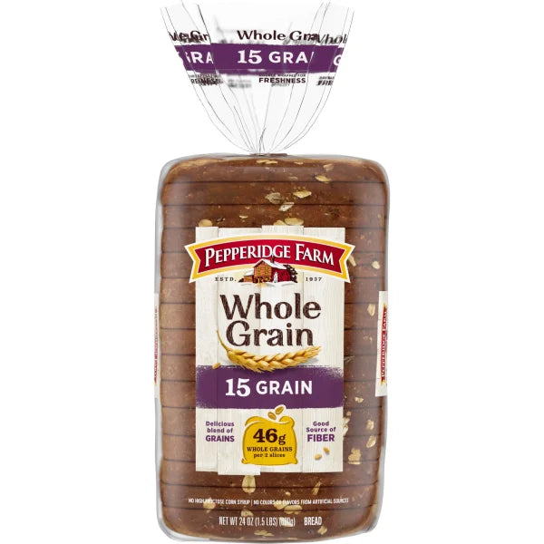 Pan integral de 15 granos de Pepperidge Farm, 24 oz