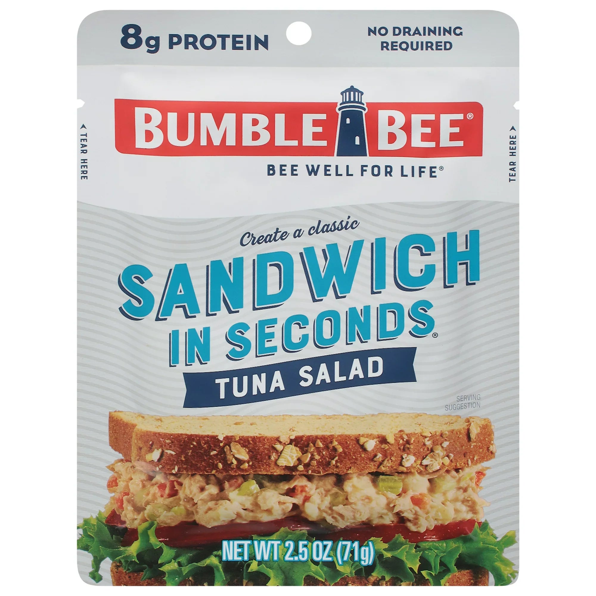 Bumble Bee Tuna Salad Sandwich in Seconds – 2.5 oz