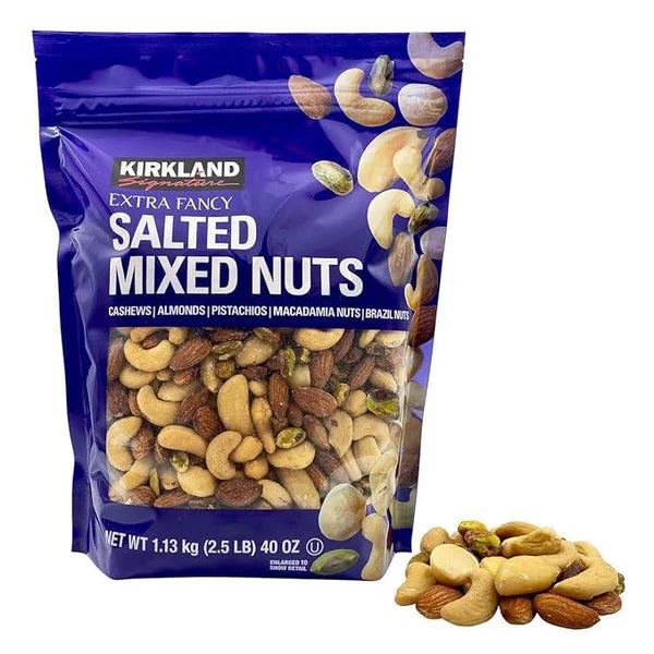Kirkland Extra Fancy Salted Mixed Nuts – 40 oz