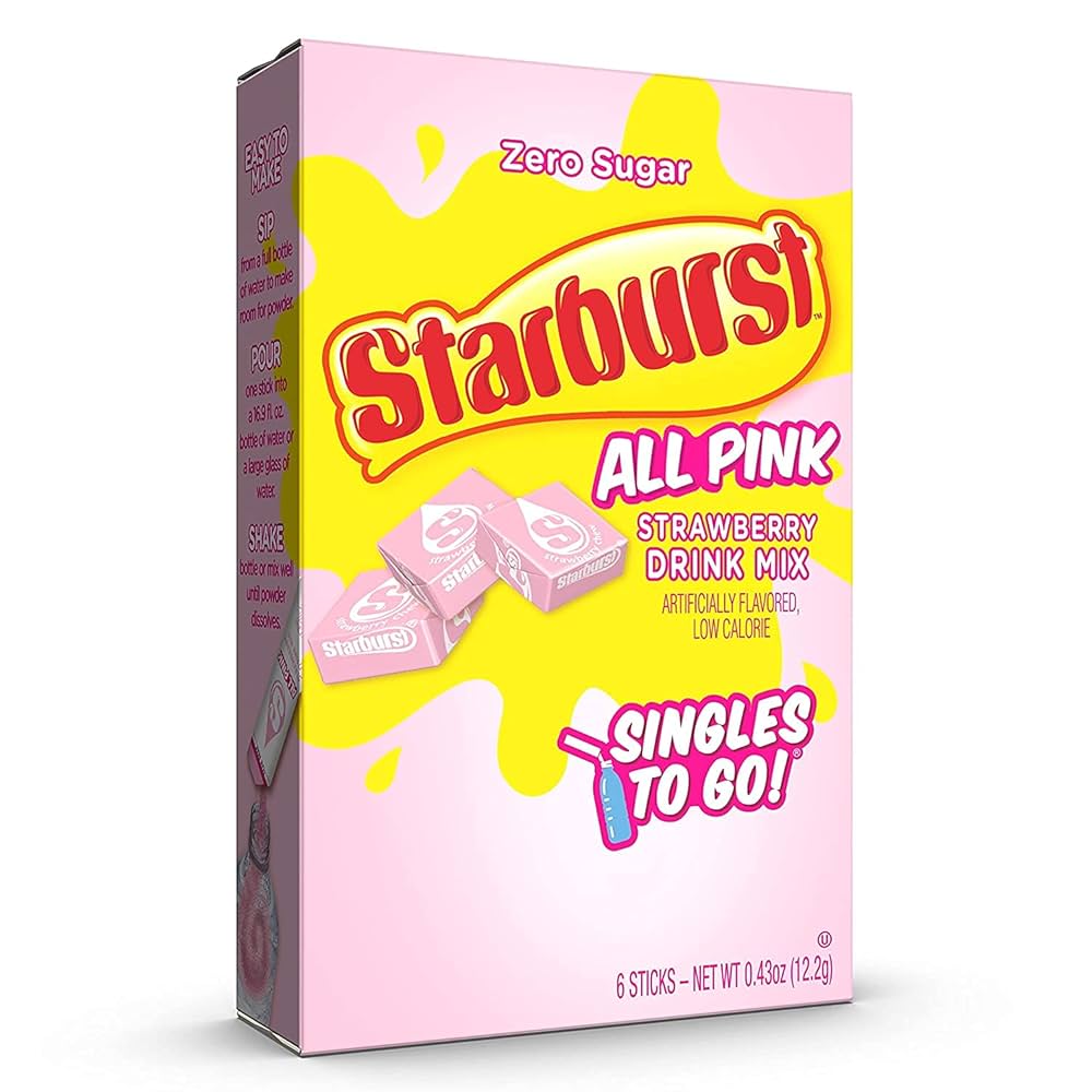 Starburst All Pink Drink Mix, 6 ct – 0.8 oz