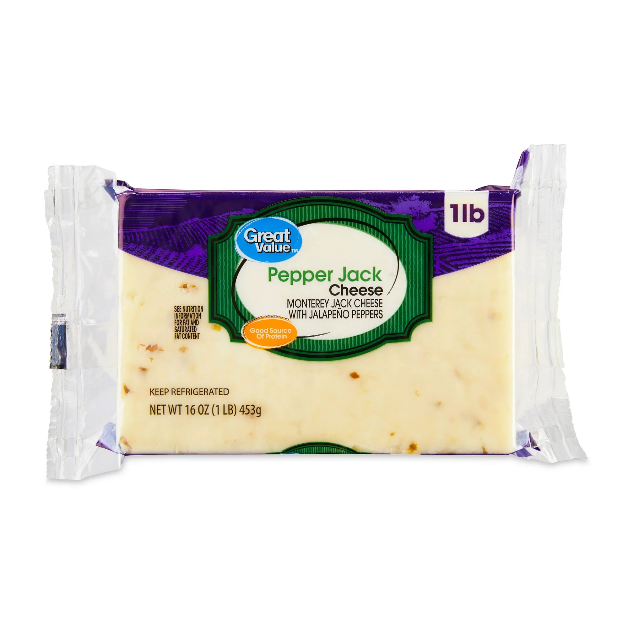 Queso Pepper Jack de gran valor, 16 oz