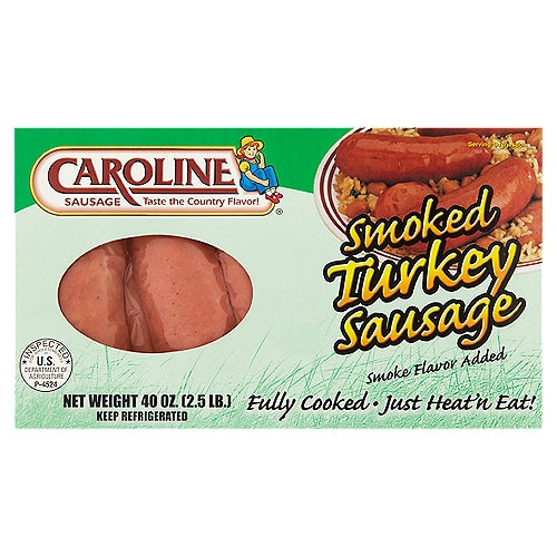 Salchicha de pavo ahumada Caroline, 40 oz