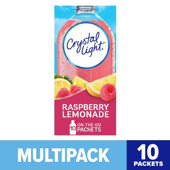 Crystal Light Raspberry Lemonade Drink Mix – 10 ct (0.8 oz)