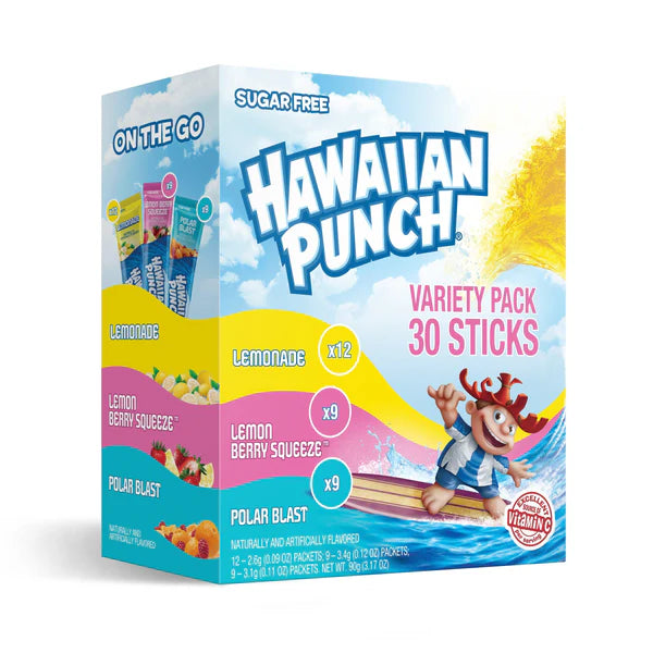 Hawaiian Punch Singles to Go Variety Pack, 30 ct – 7.5 oz