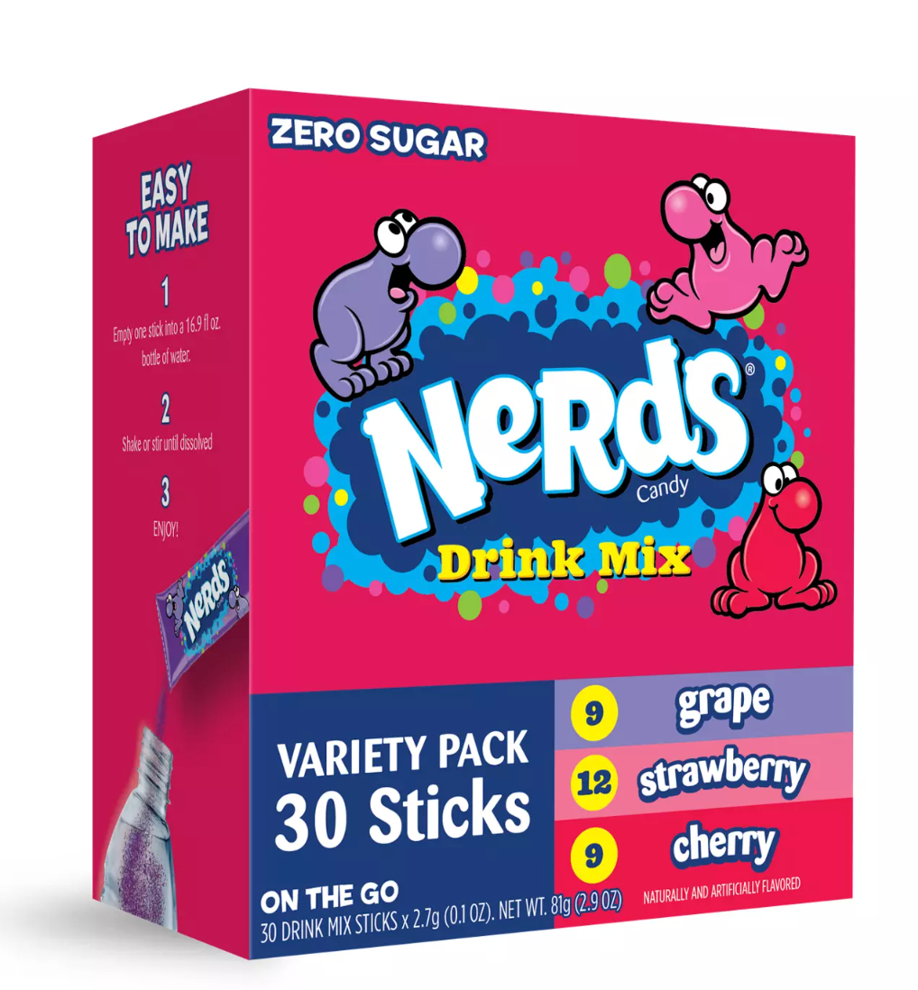 Nerds Drink Mix Variety Pack, 30 ct – 7.5 oz