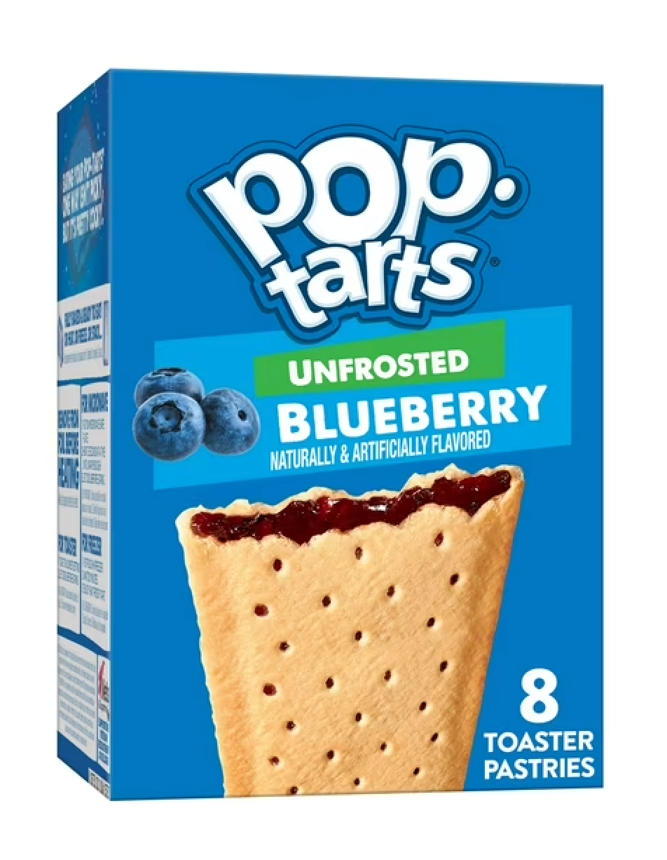 Pop-Tarts Unfrosted Blueberry – 8 ct (13.5 oz)