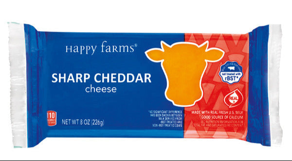 Happy Farms Sharp Cheddar Cheese – 8 oz