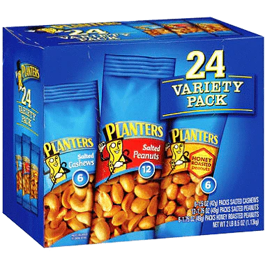 Planters Peanuts Variety Pack, 24 ct – 1.5 lbs (24 oz)