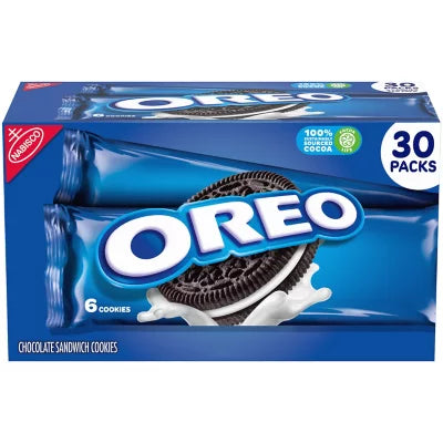 Oreo Chocolate Sandwich Cookies, 30 Pk 4 Lbs 8 Oz