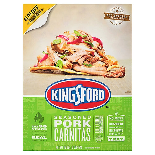 Carnitas de cerdo sazonadas Kingsford, 16 oz 