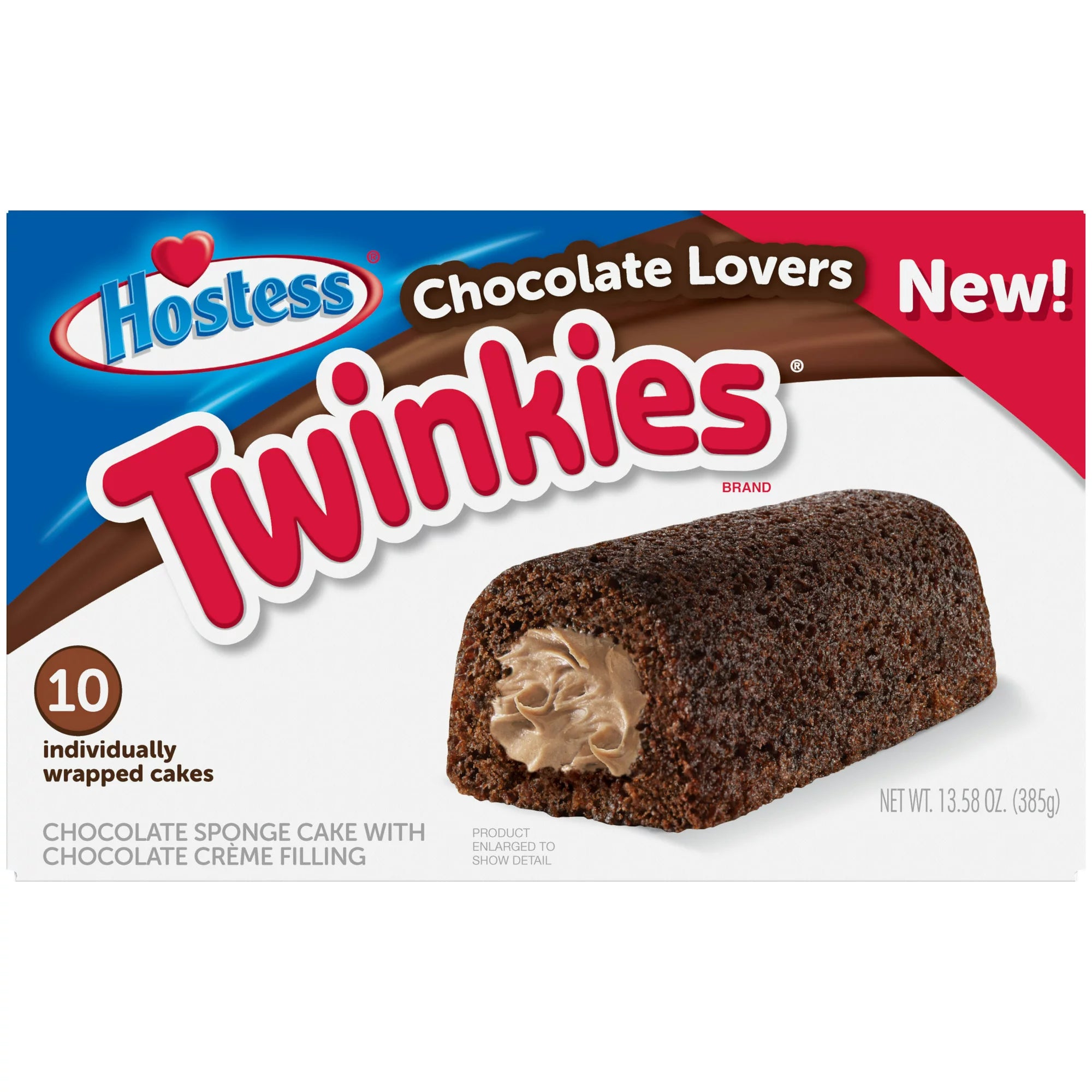 Twinkies para amantes del chocolate Hostess, 10 unidades, 13,58 oz 