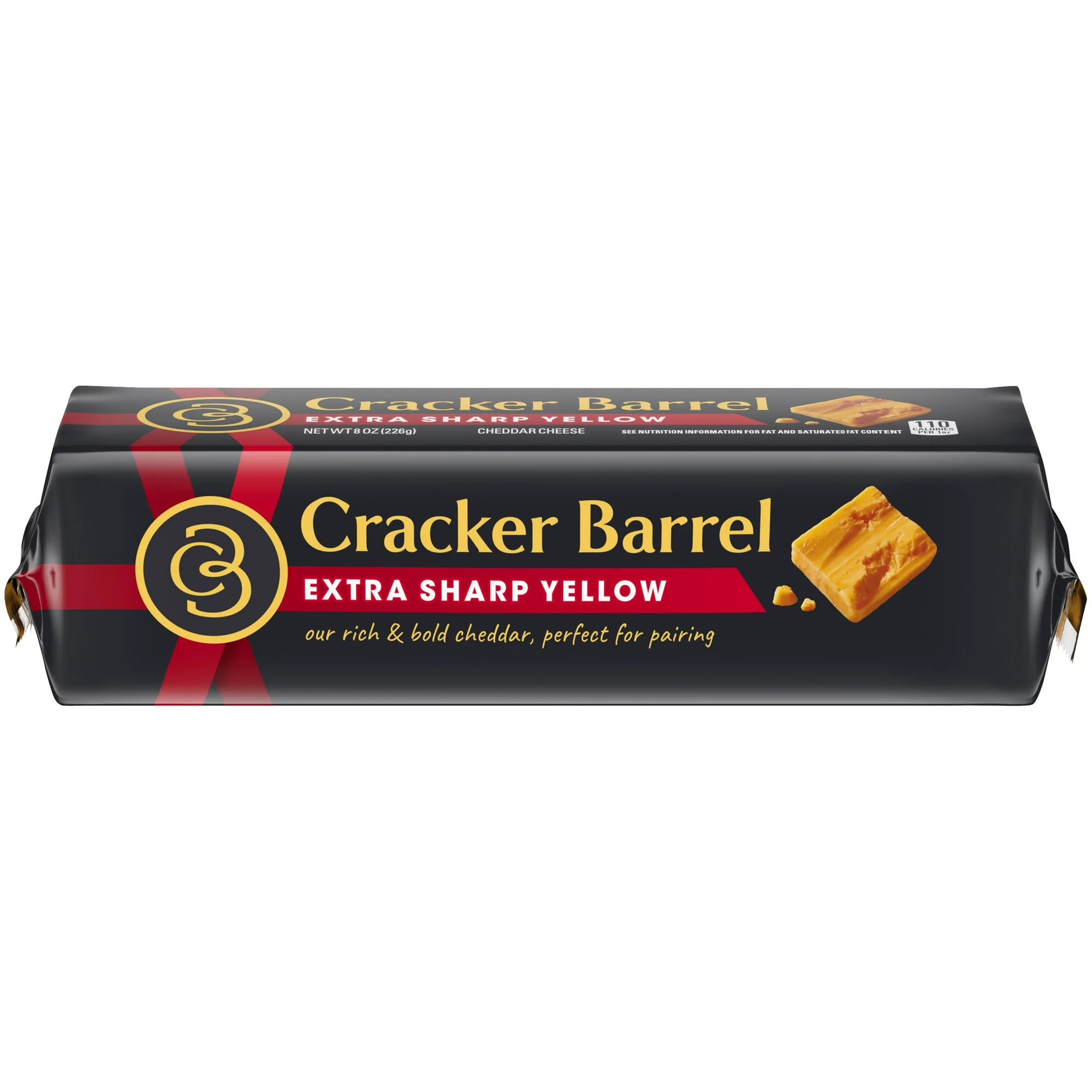 Queso cheddar amarillo extra fuerte Cracker Barrel de 8 oz 