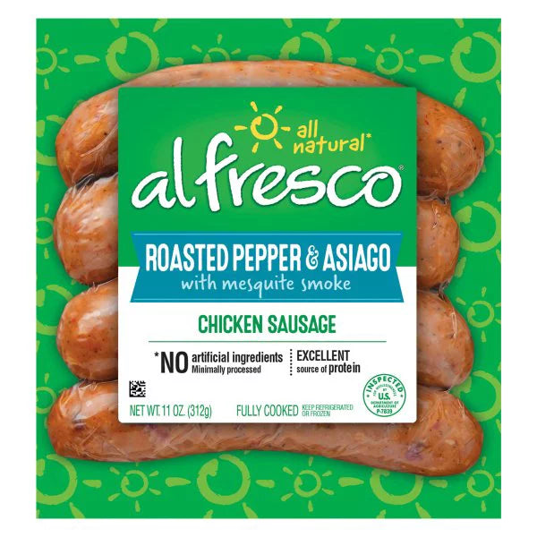 Al Fresco Roasted Pepper & Asiago Chicken Sausage